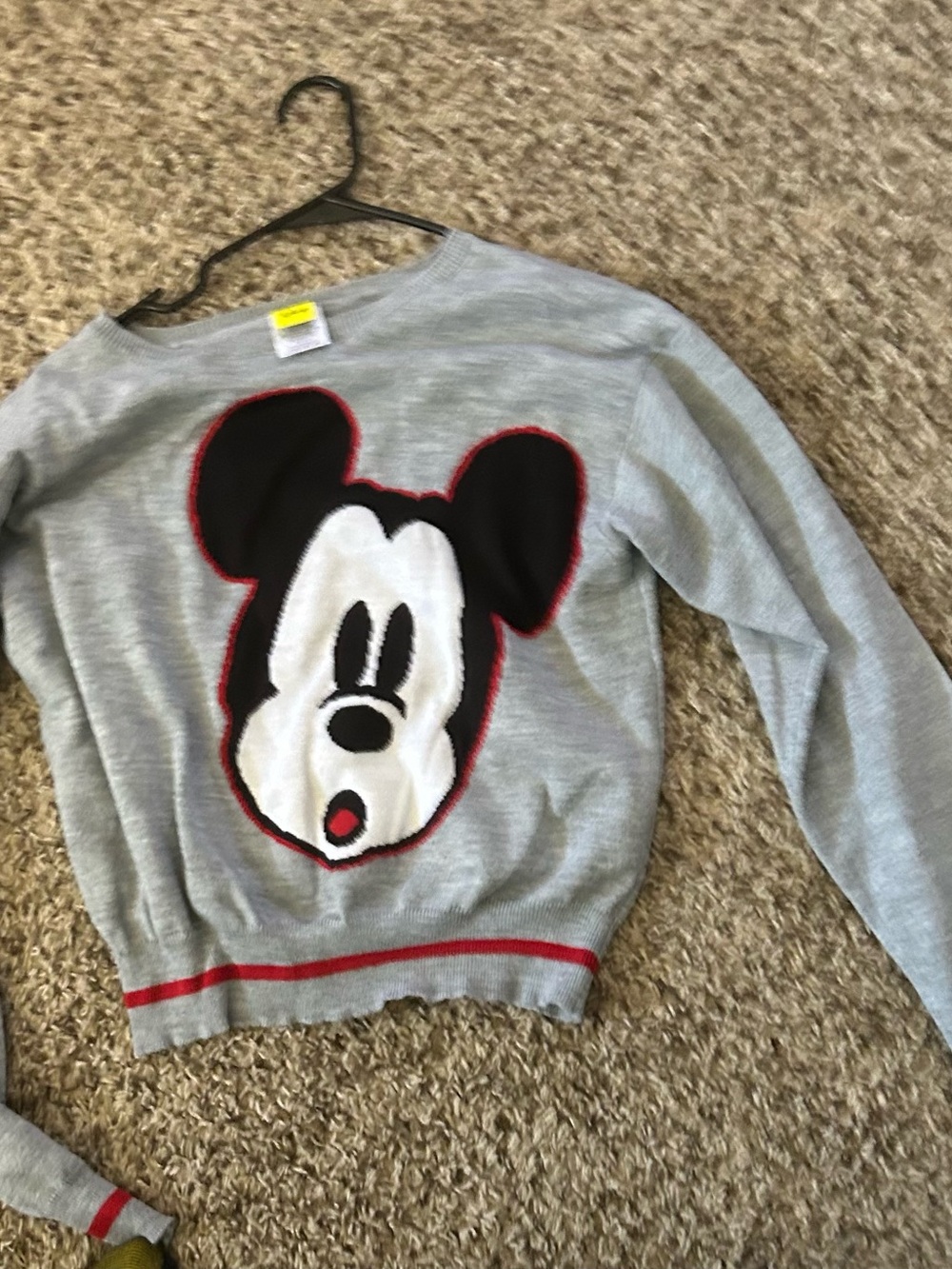 Disney Mickey Face Crewneck Sweater